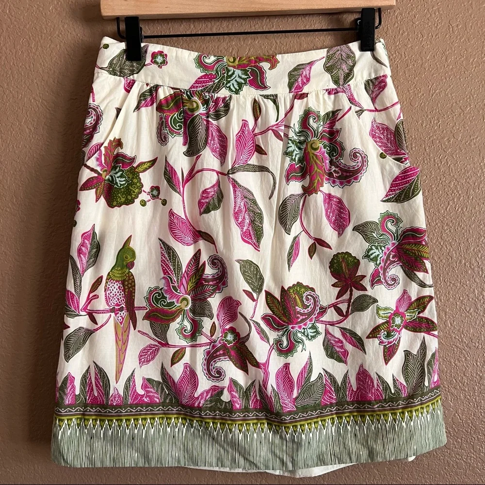 Anthropologie Edme & Esyllte Mini Floral Pattern Skirt Size XS - Picture 2 of 11